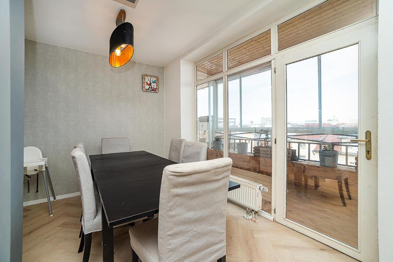 Big 4-Bedroom Flat, Terrace With Great Vitkov View ปราก ภายนอก รูปภาพ